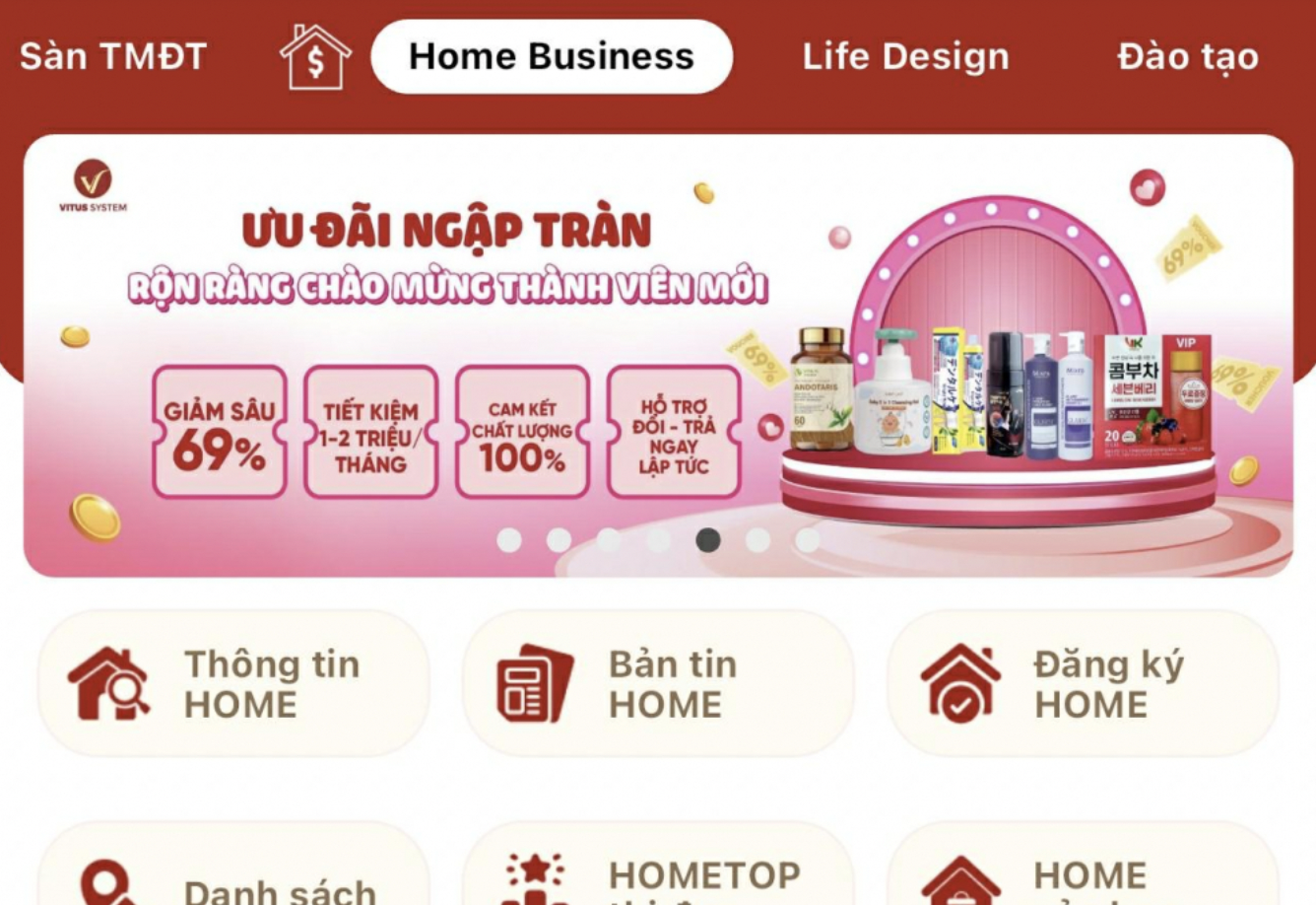 Vitus System: Sàn thương mại điện tử không phép, người tham gia ‘đối mặt’ rủi ro pháp lý