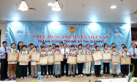 Đoàn học sinh Hà Nội đạt thành tích xuất sắc tại Kỳ thi Olympic Toán và Khoa học Quốc tế