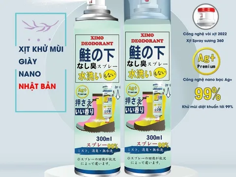 Sản phẩm xịt khử mùi giày Ximo Deodorant có nhập nhằng xuất xứ!?