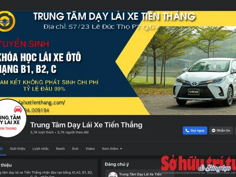 Giả mạo Trung tâm dạy lái xe Tiến Thắng để mở văn phòng tiếp nhận hồ sơ