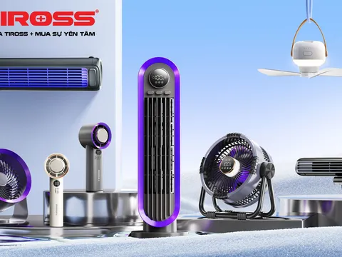 Bộ đôi quạt cầm tay Tiross TS2281 và TS3422: Thiết kế hiện đại, công nghệ nổi bật, tối ưu trải nghiệm người dùng
